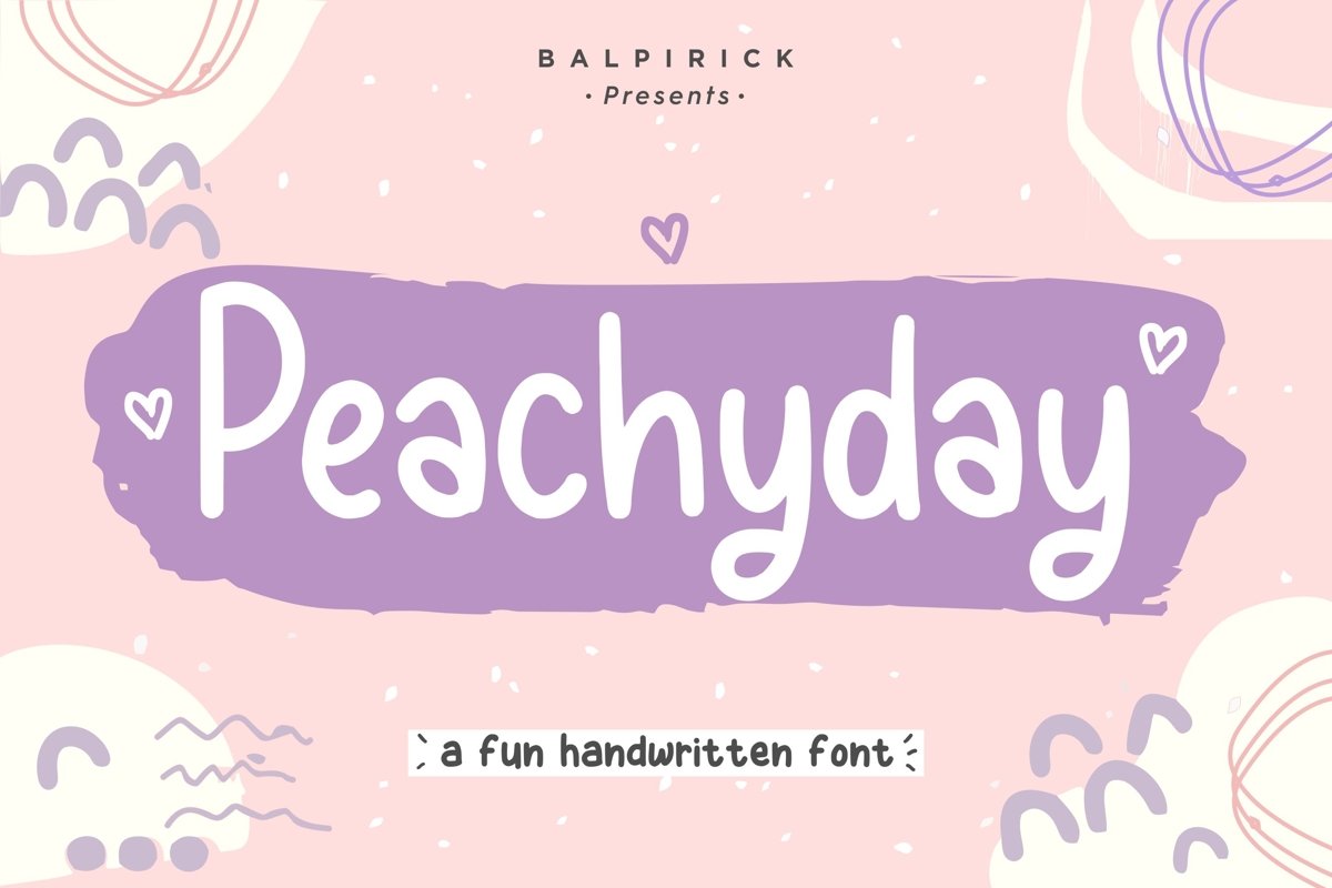 Peachyday Fun Handwritten Font example image 1