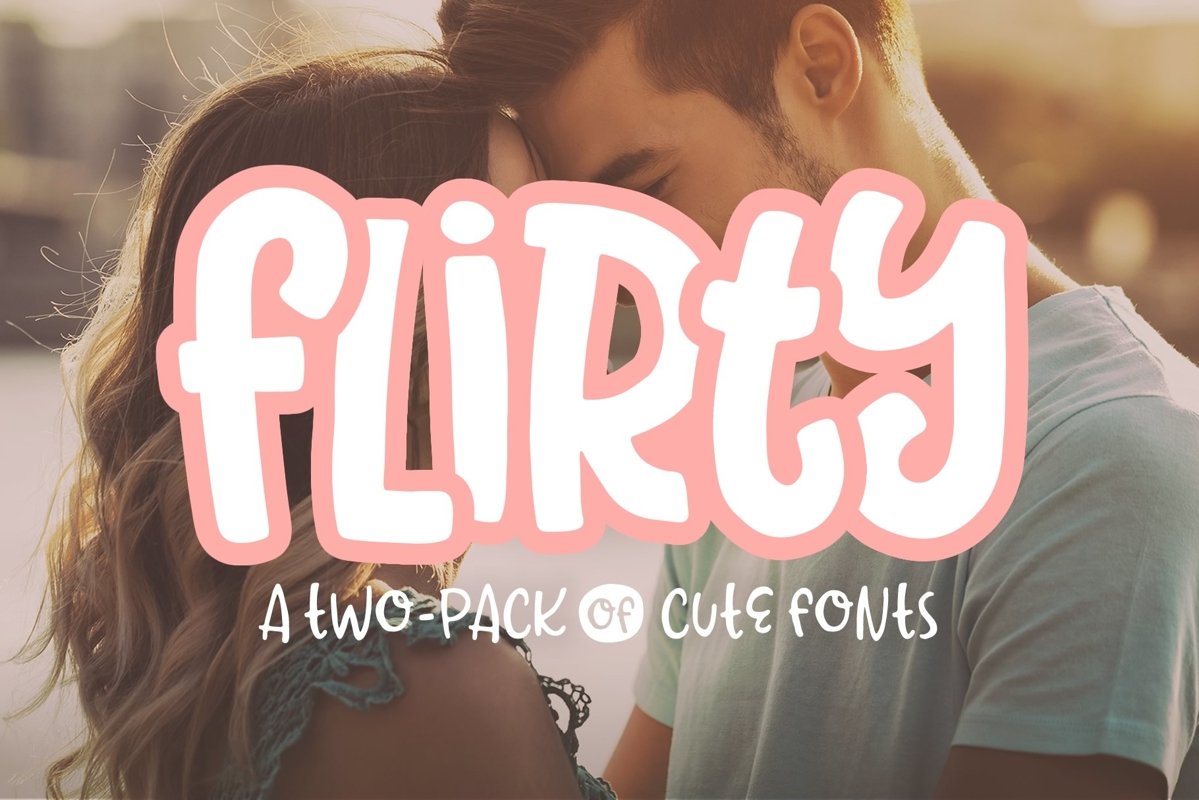 Flirty Font 2-pack example image 1