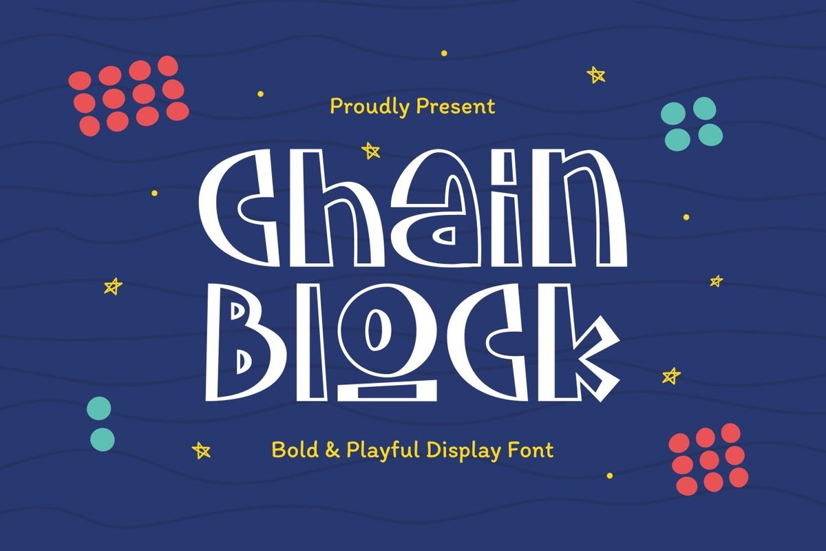 Chainblock - Bold & Playful Display Font example image 1