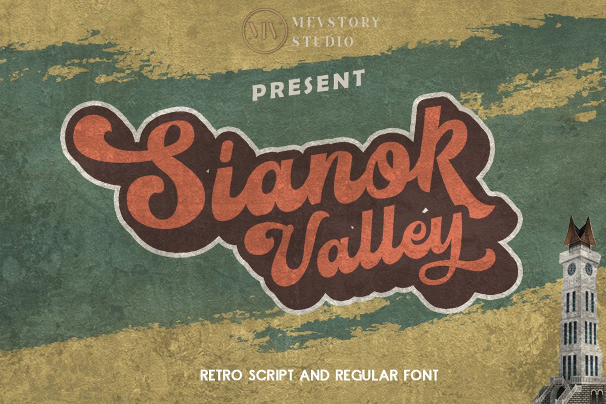 Sianok Valley | Retro Font example image 1