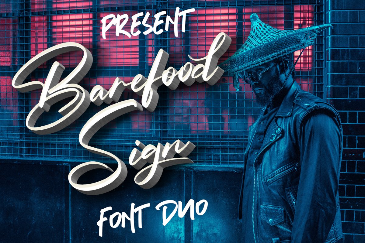 Barefood Sign | Font Combination example image 1