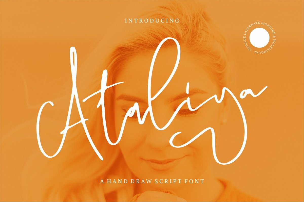 Ataliya - A Hand Draw Script Font example image 1