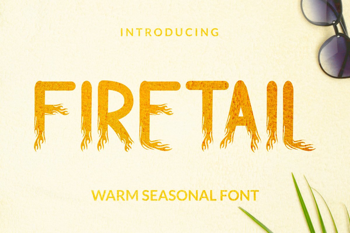 Firetail Font example image 1