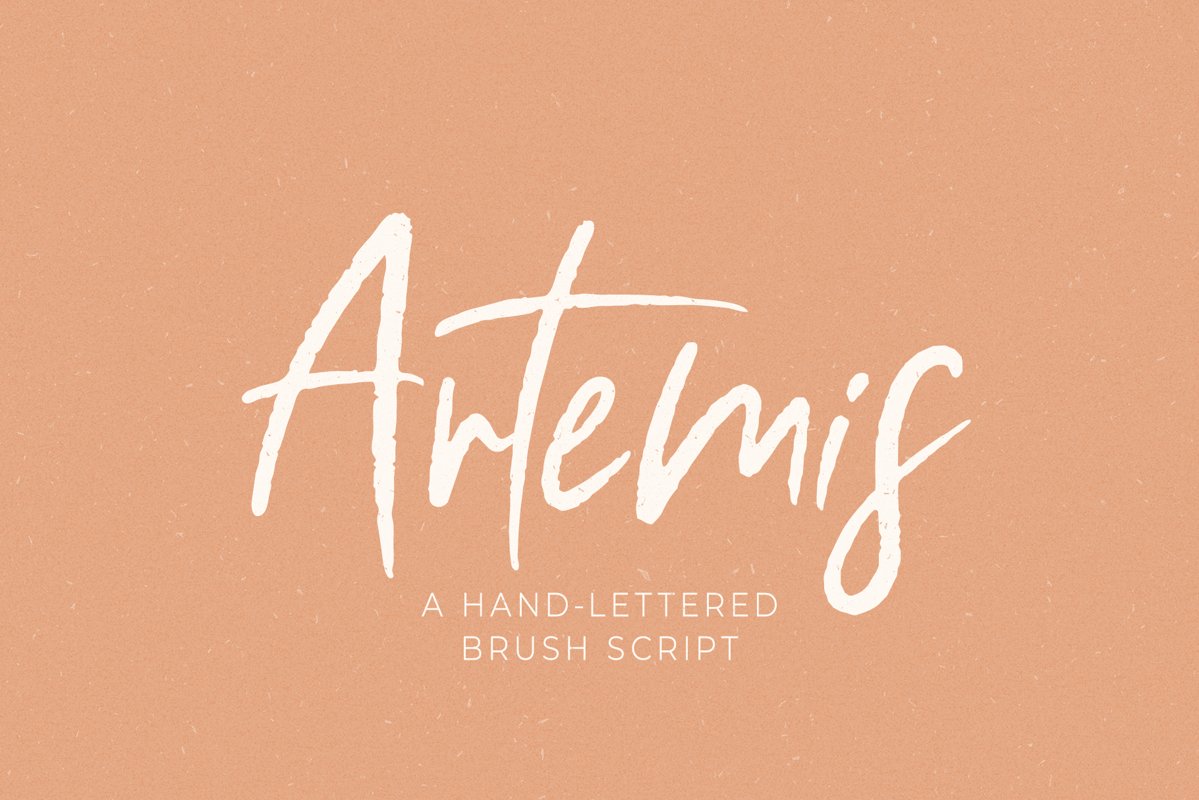 Artemis // A Hand-Lettered Brush Script example image 1