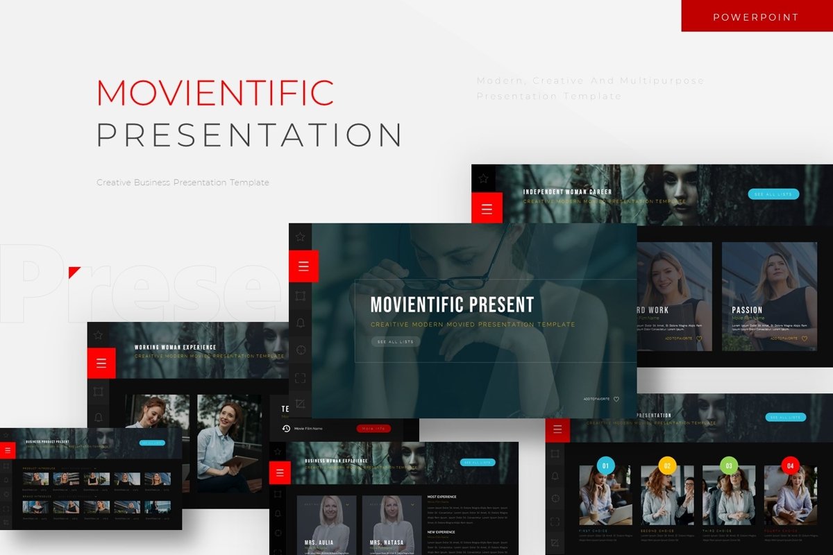 Movientific - Powerpoint Template example image 1