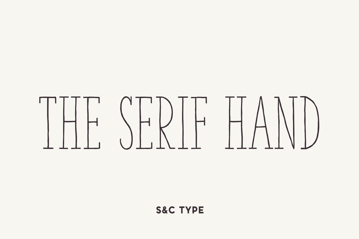 The Serif Hand Family example image 1