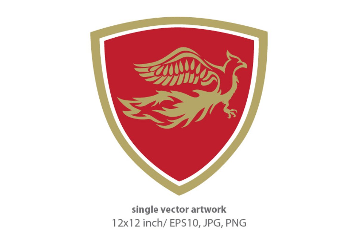Phoenix Bird - single vector artwork example image 1