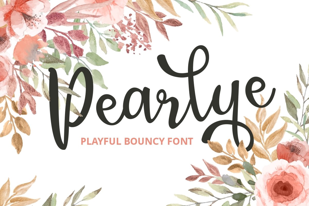 Pearlye - Playful Bouncy Font example image 1