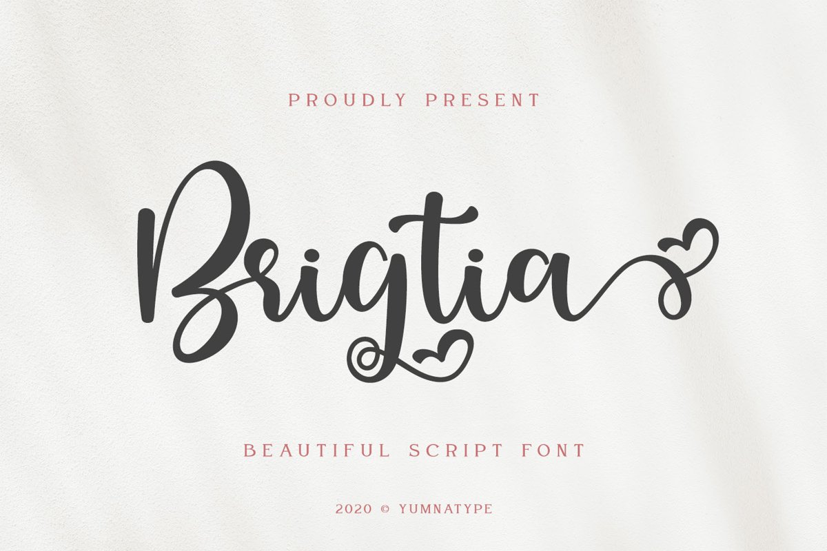Brigtia Lovely Swash Font example image 1