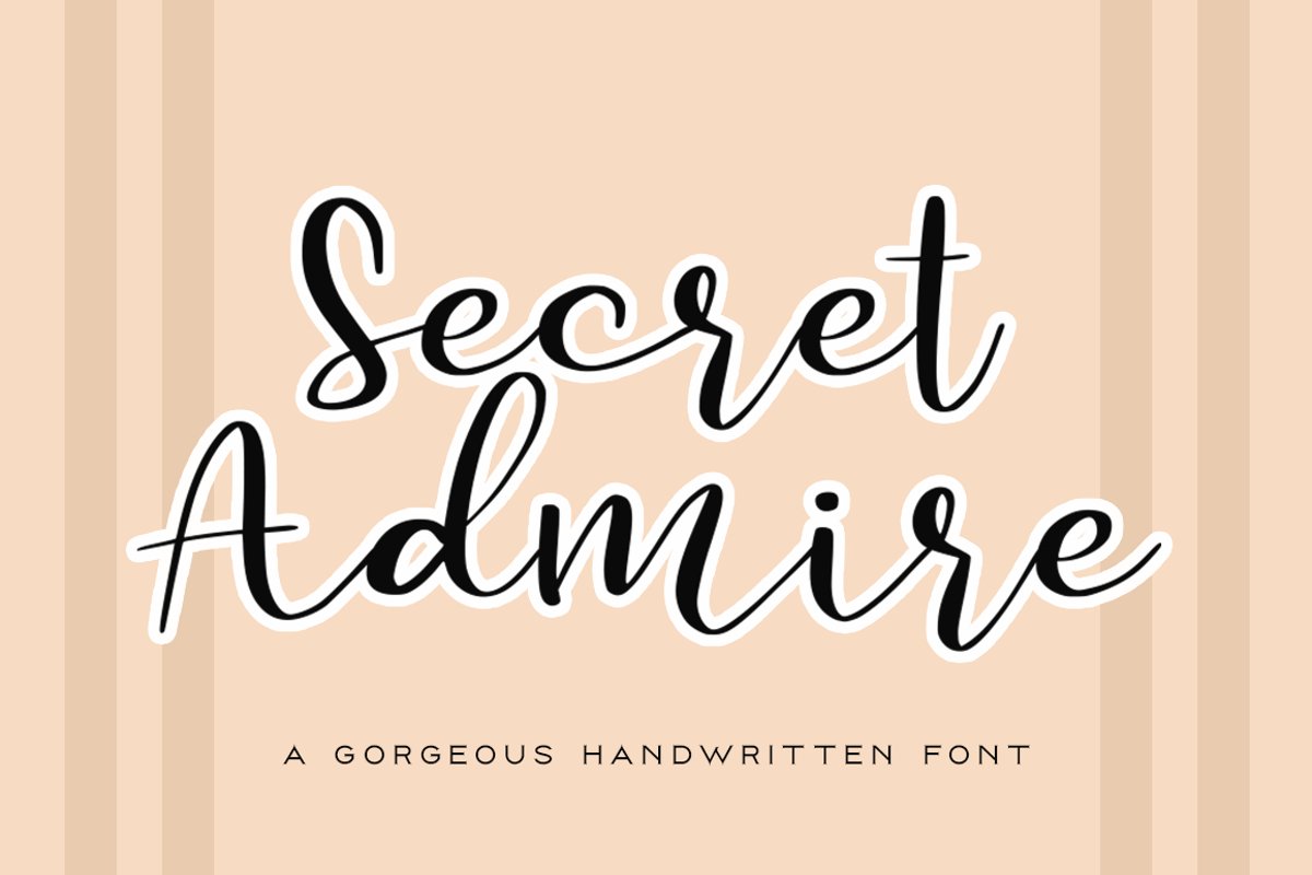 Secret Admire Handwritten Font example image 1