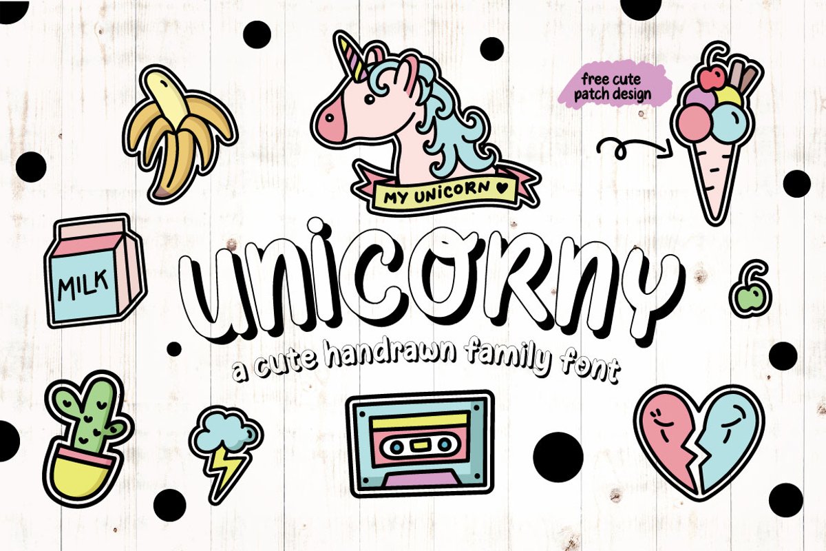 Unicorny Typeface example image 1