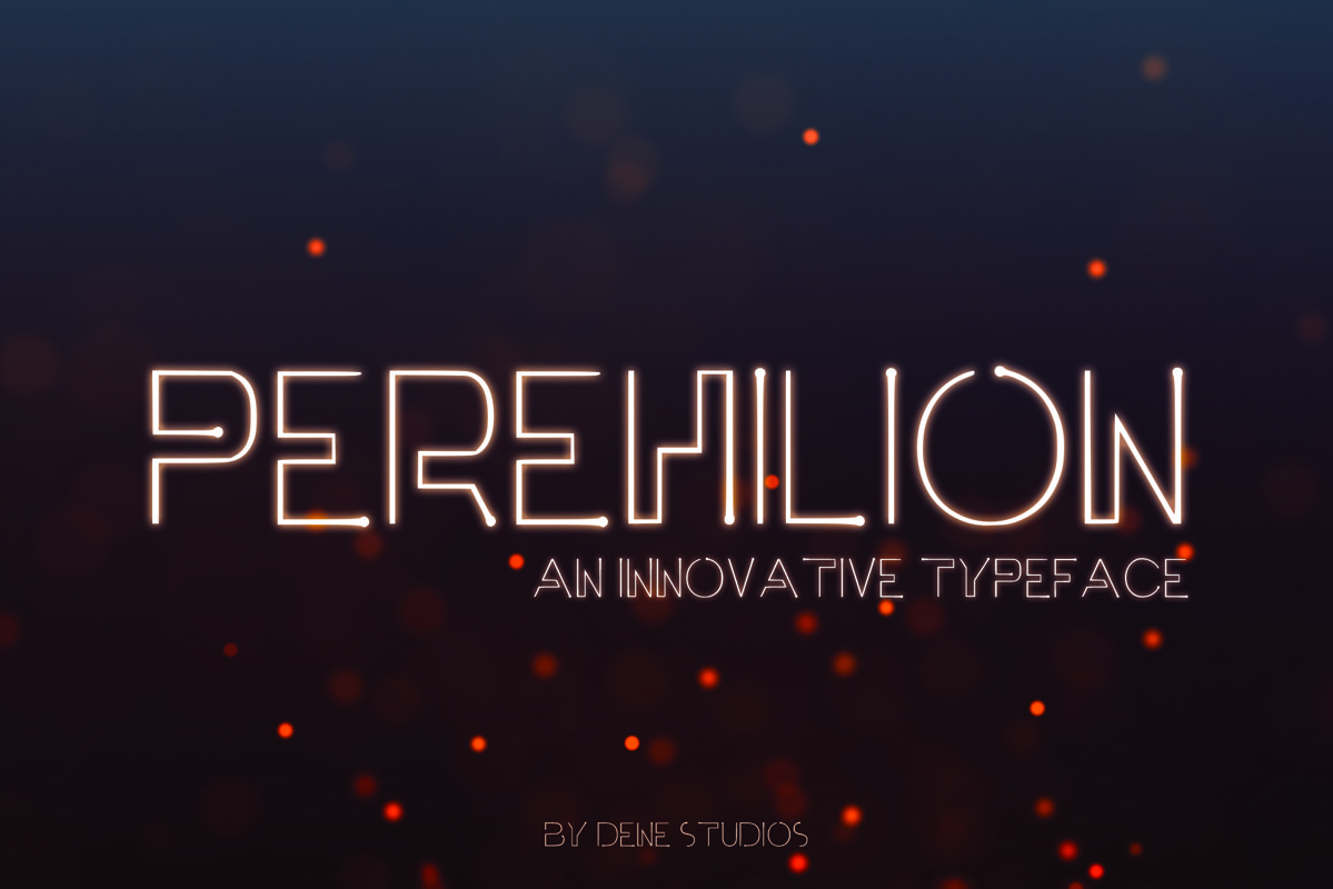 PEREHILION - An Innovative Typeface example image 1