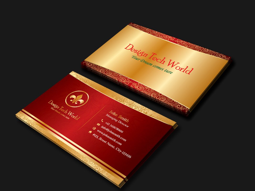 Golden Business Card example image 1