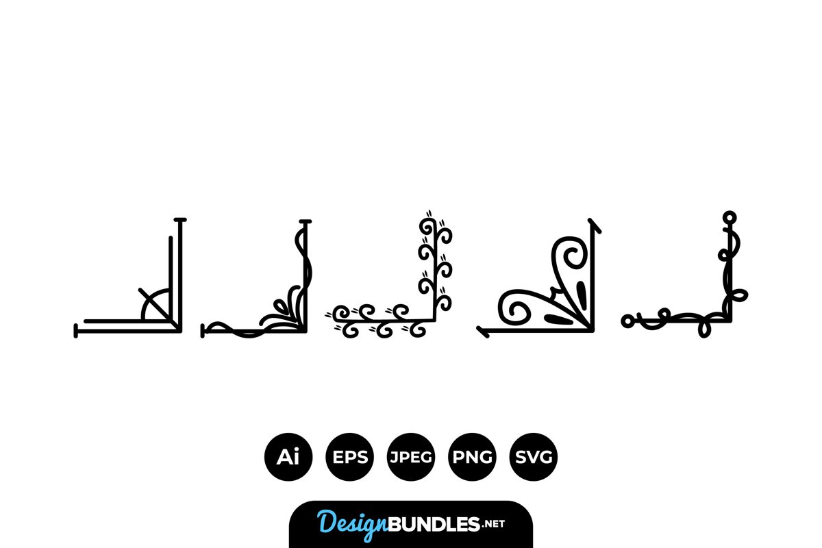 Corner Border Illustrations example image 1