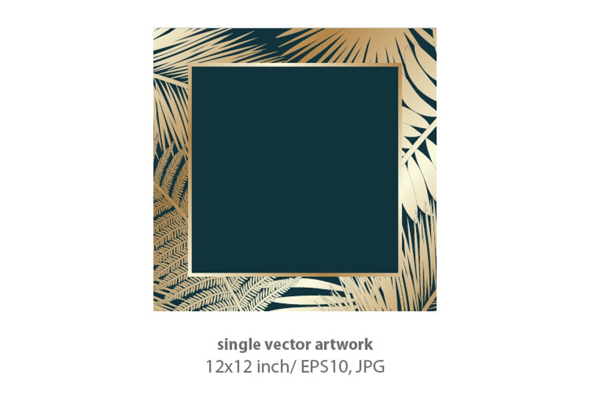 Palm branches - VECTOR ARTWORK example image 1