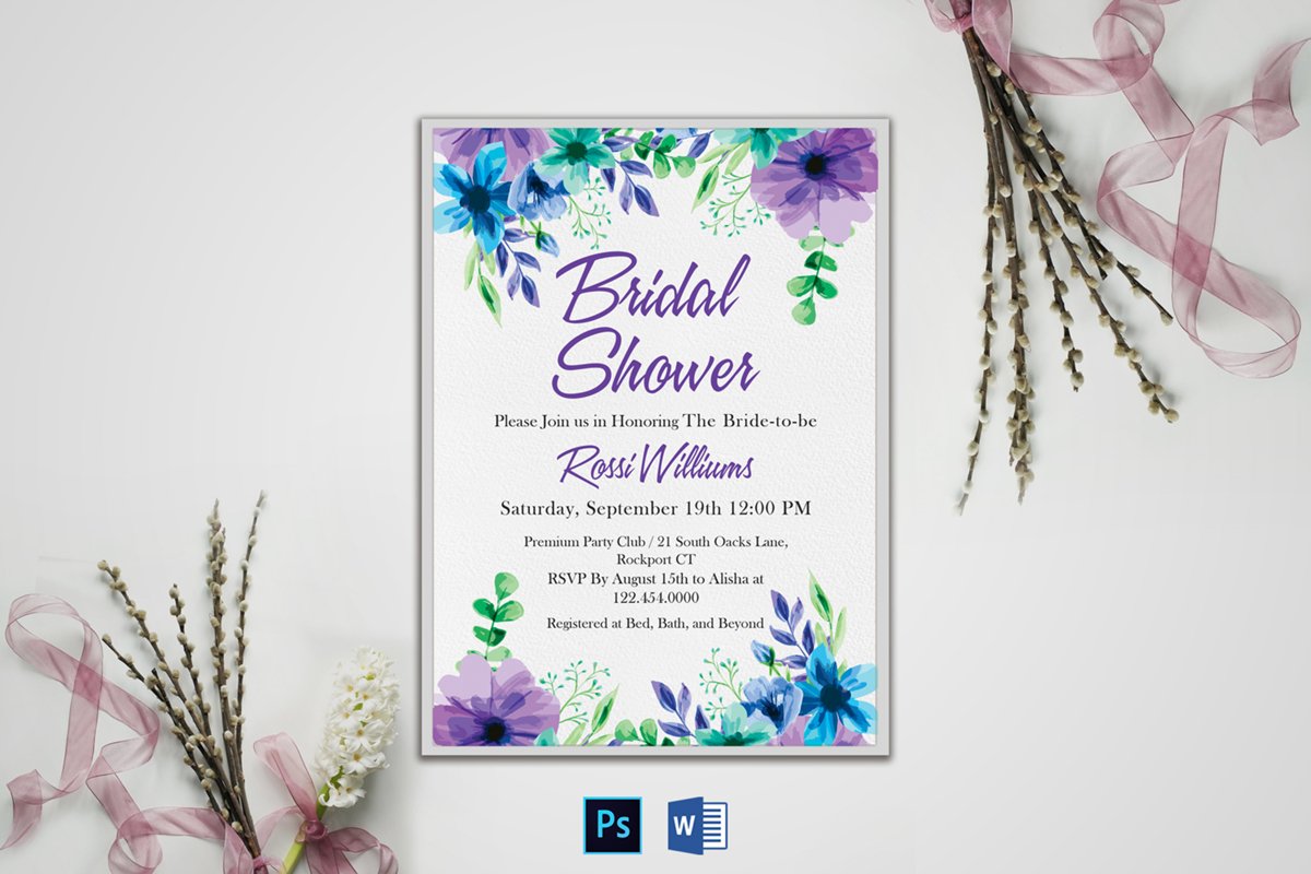Bridal Shower Invitation example image 1