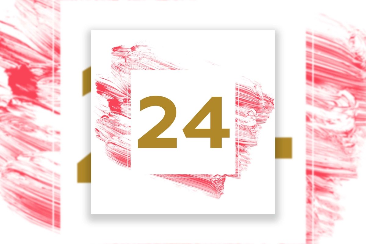 Acrylic Brush Strokes Template Background example image 1