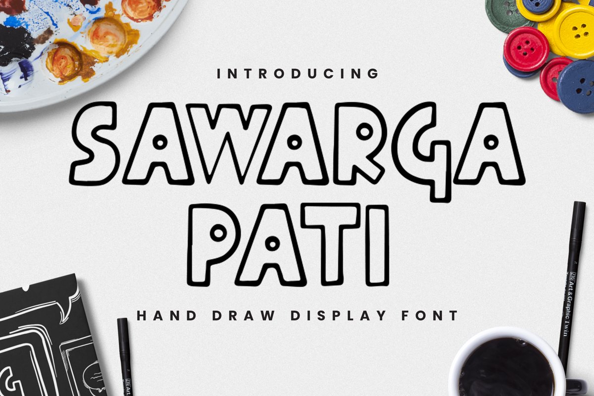 Sawarga Pati Font example image 1