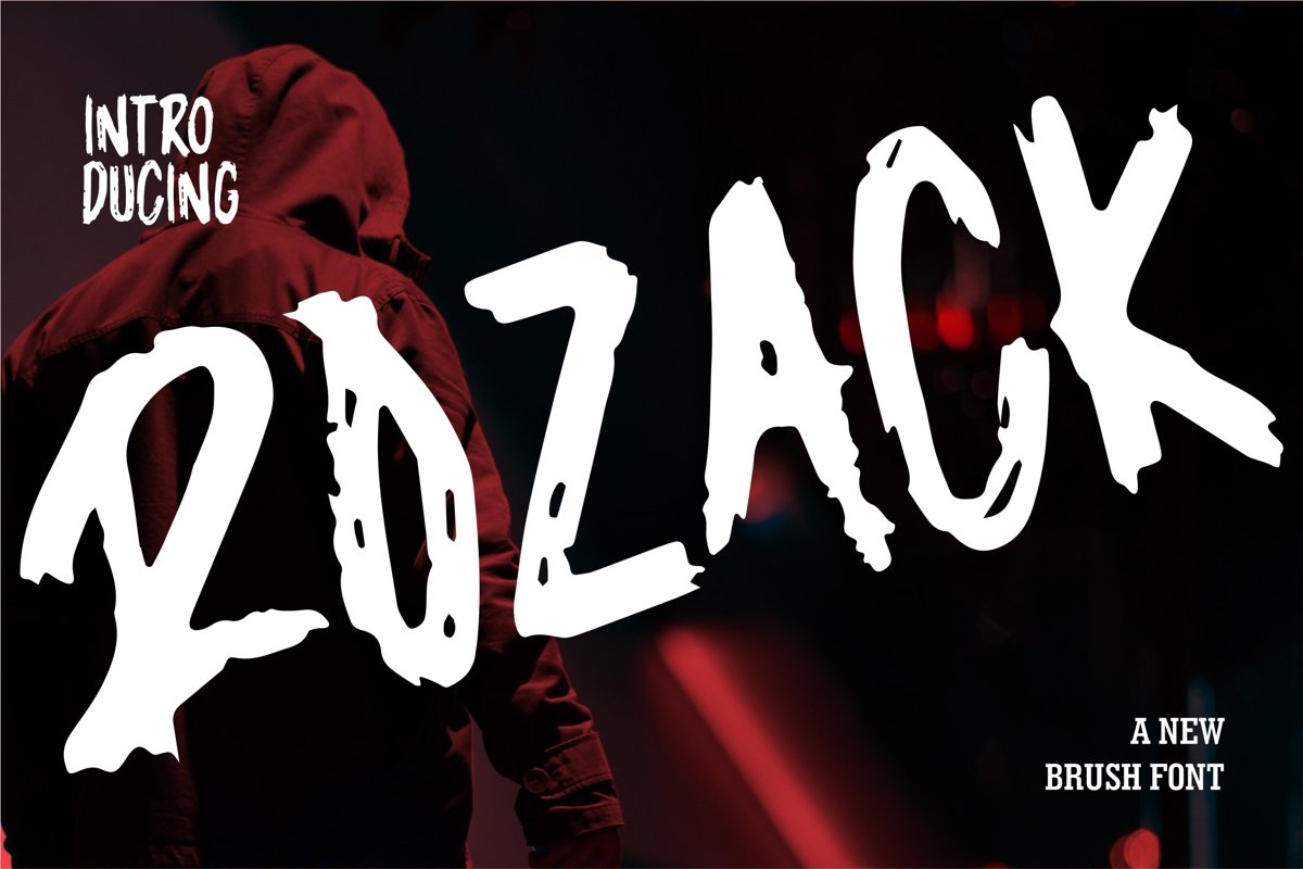 Rozack - A New Brush Font example image 1