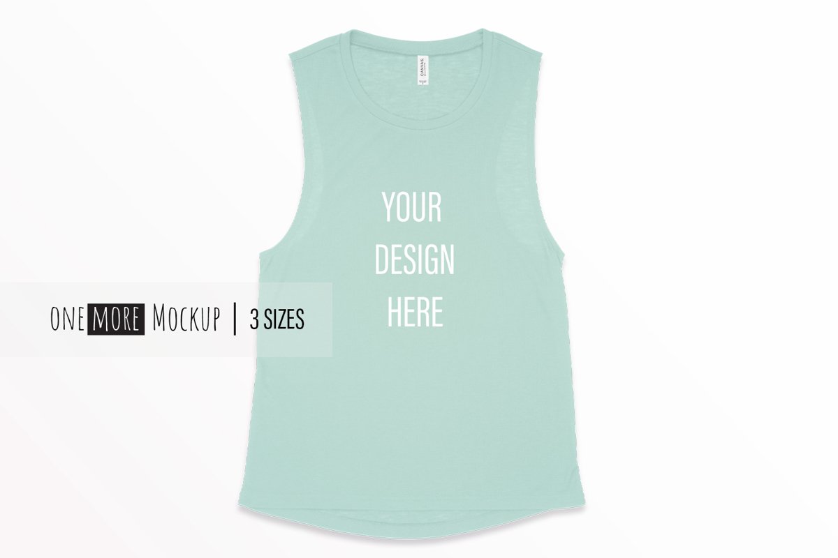 Bella Canvas 8803 Mockup | Muscle Tank Mockup | Mint example image 1