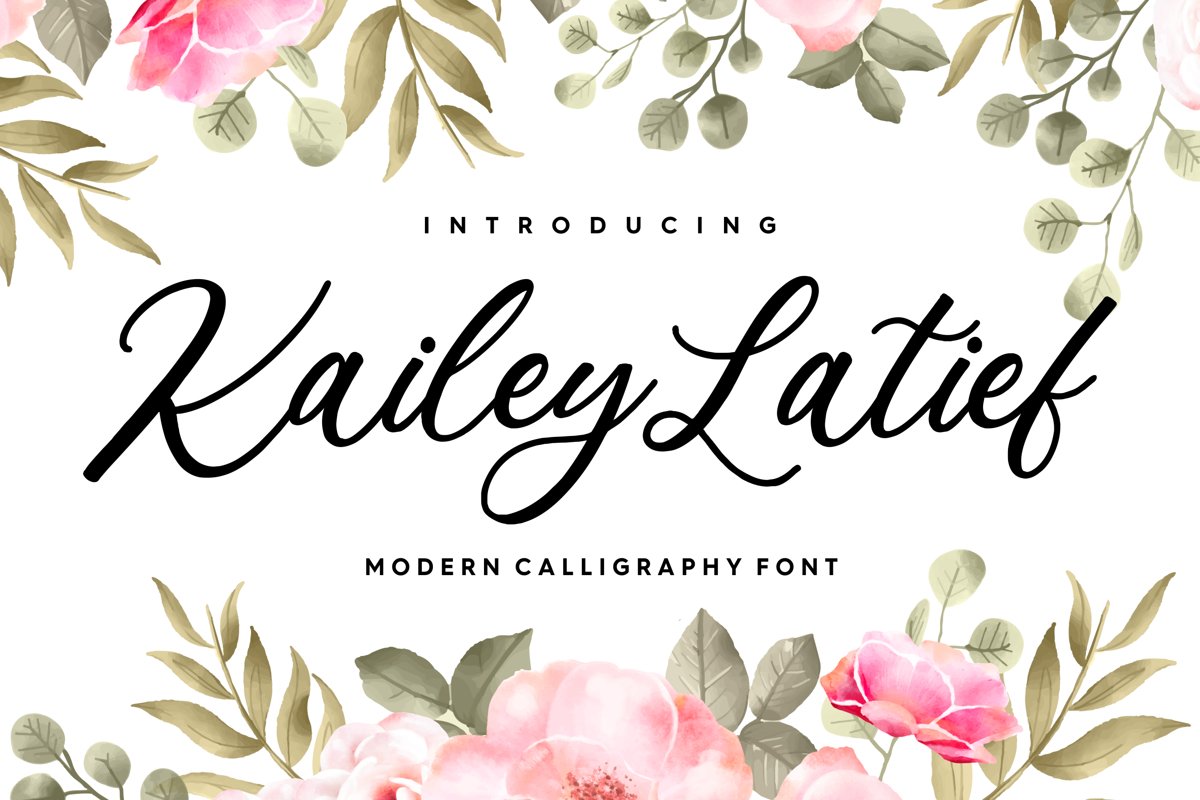 Kailey Latief Modern Calligraphy Font example image 1