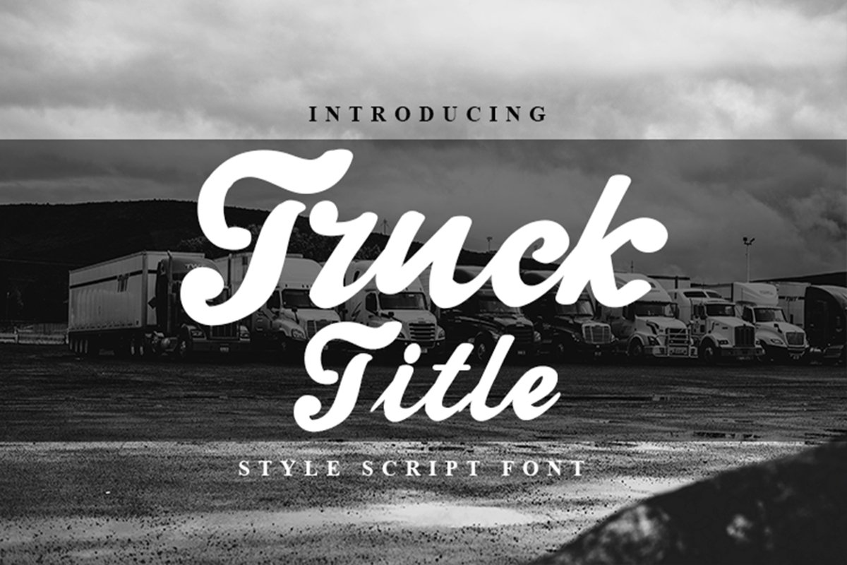 Truck Title Font example image 1