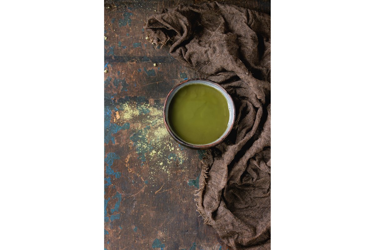 Cup of matcha tea example image 1