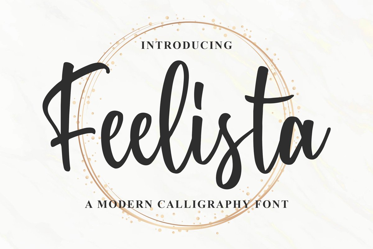Feelista - a Modern Calligraphy Font example image 1
