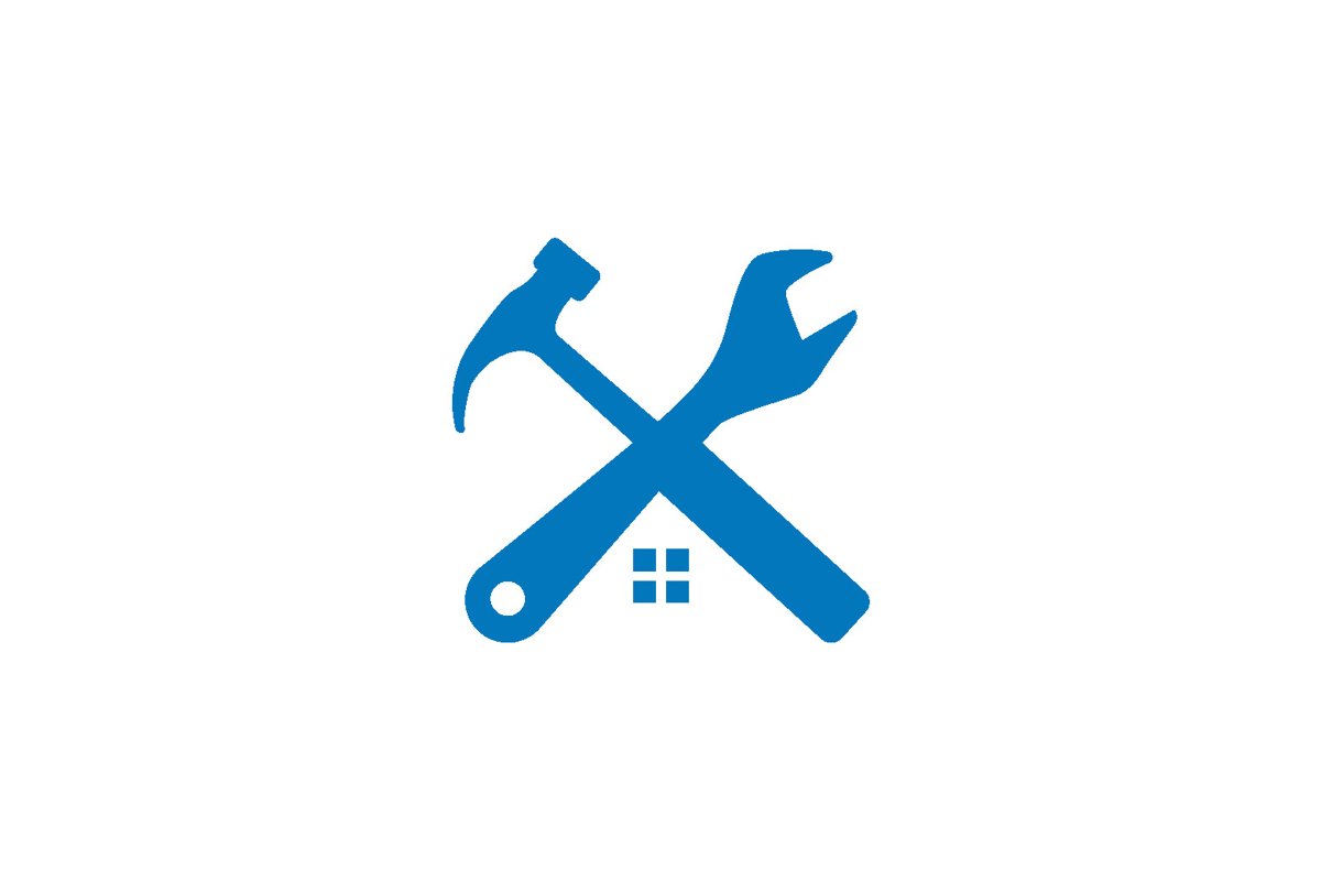 Home Repair Logo Design vector isolated example image 1