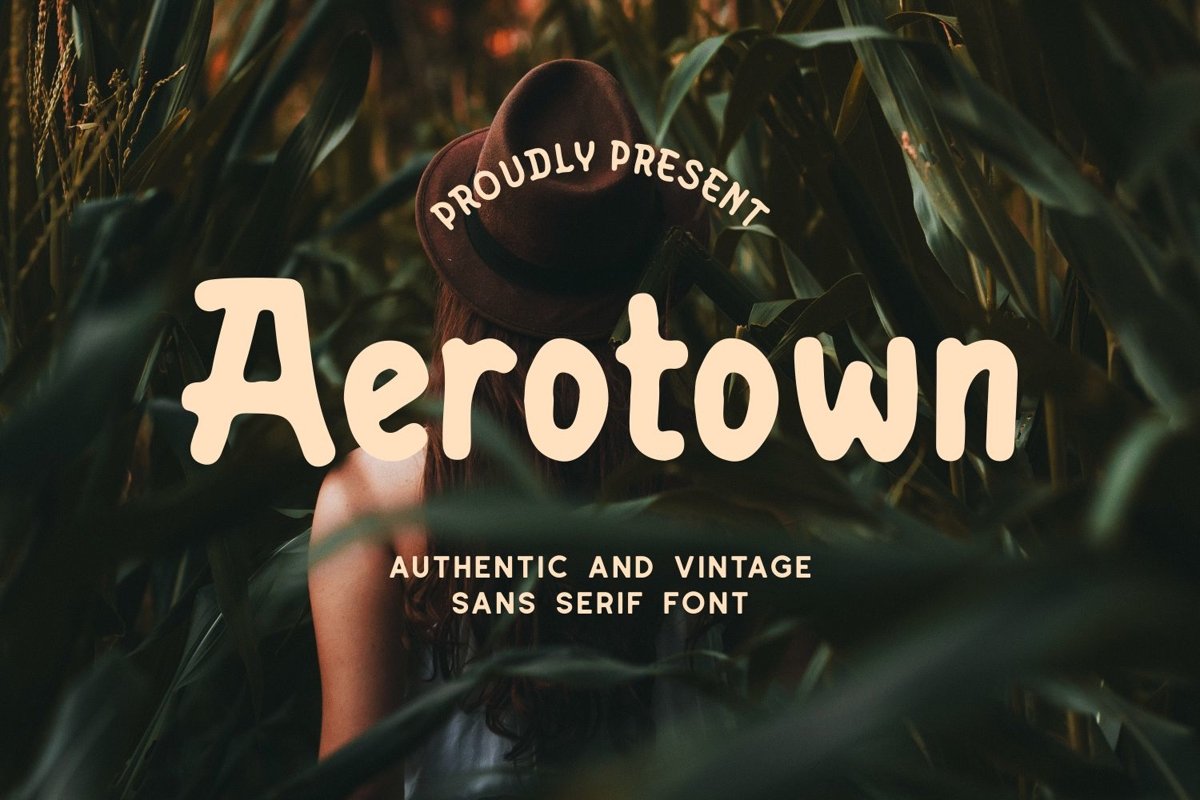 Aerotown - Authentic and Vintage Sans Serif Font example image 1