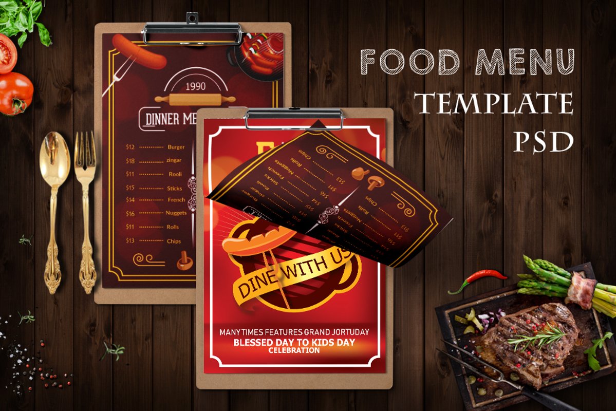 Restaurant Food Menu Template example image 1