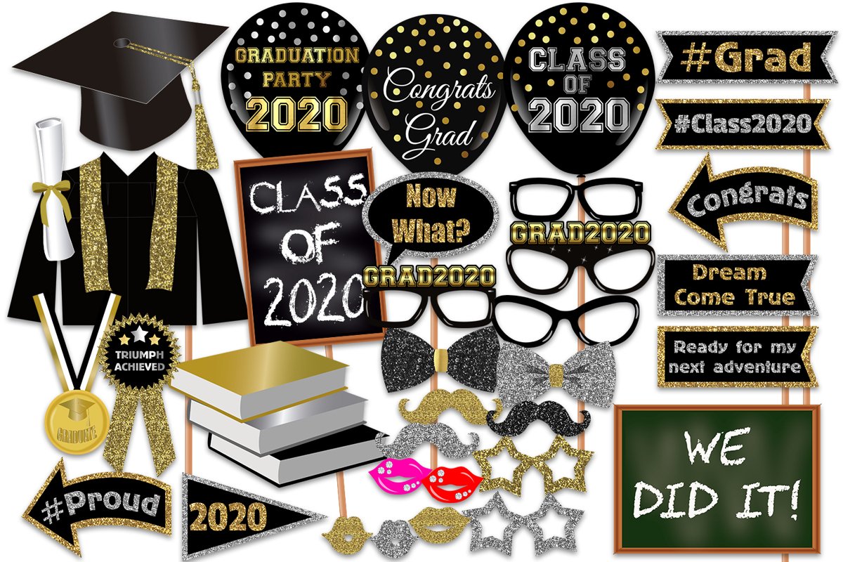 Free Printable Graduation Photo Booth Props 2020 Printable Word Searches