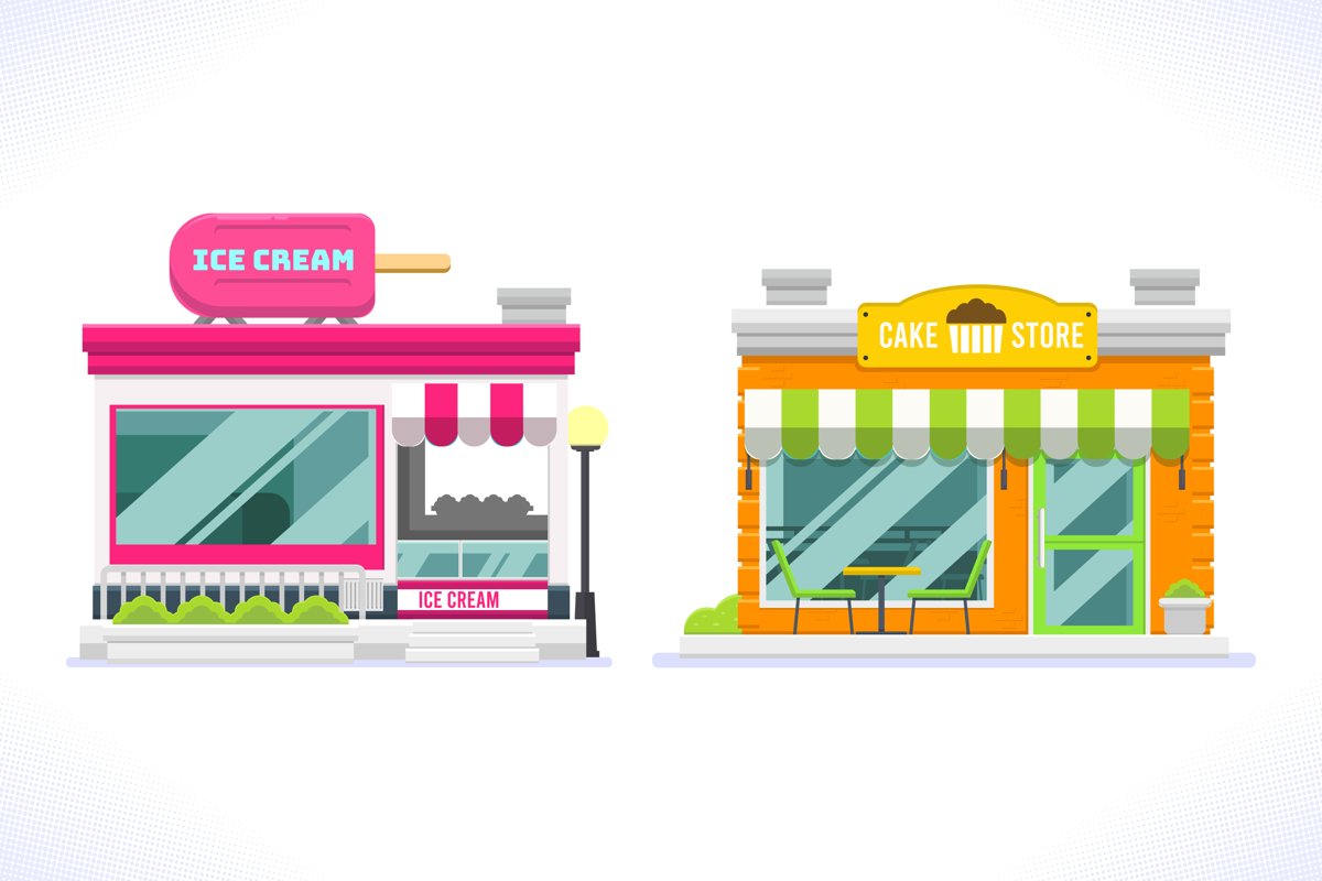 Store Facades Set example image 1