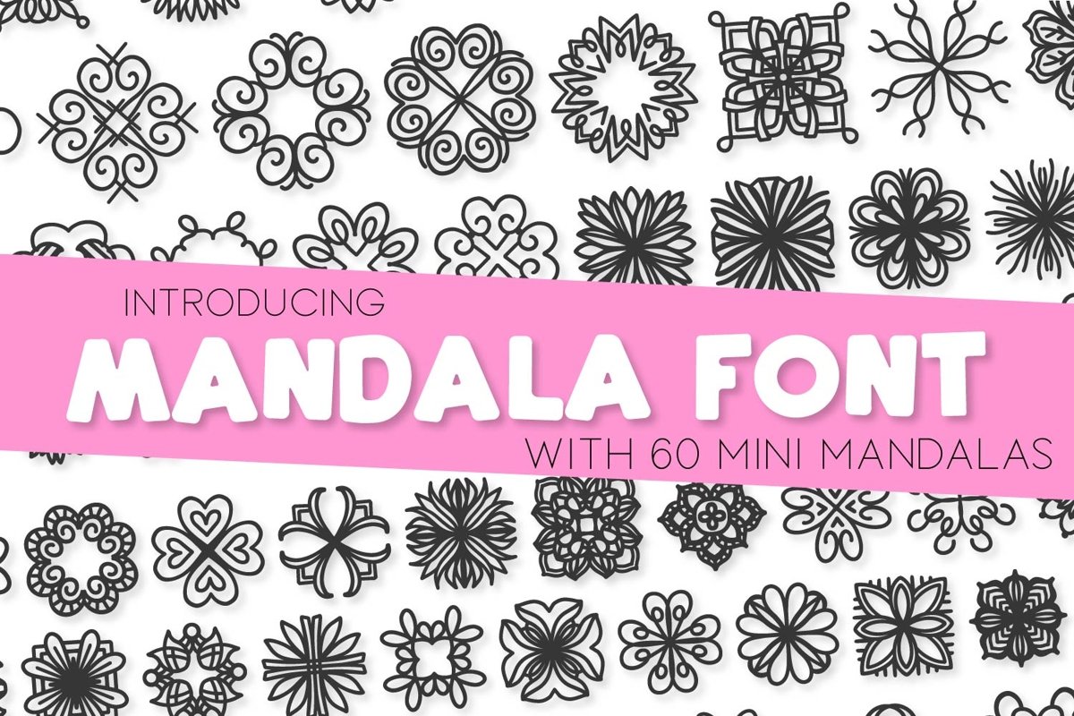 Mandala Font - A Font Full of Mini Mandalas example image 1