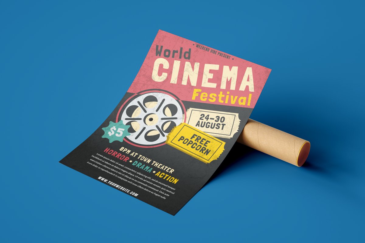 Cinema Festival - Flyer Poster example image 1