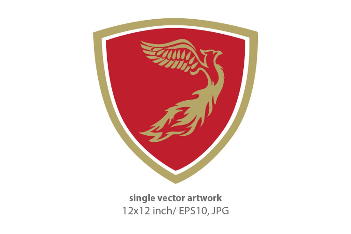 Phoenix Bird - single vector artwork example image 1