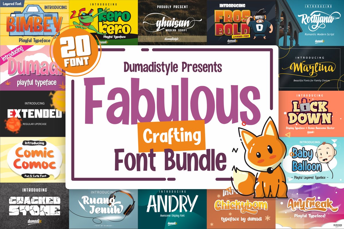 Fabulous Crafting Font Bundle example image 1