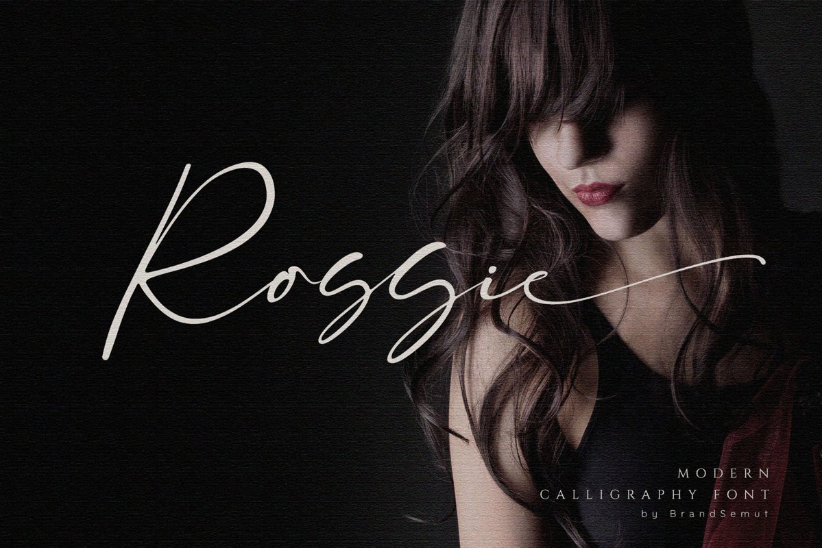 Rossie // Modern Script Font example image 1
