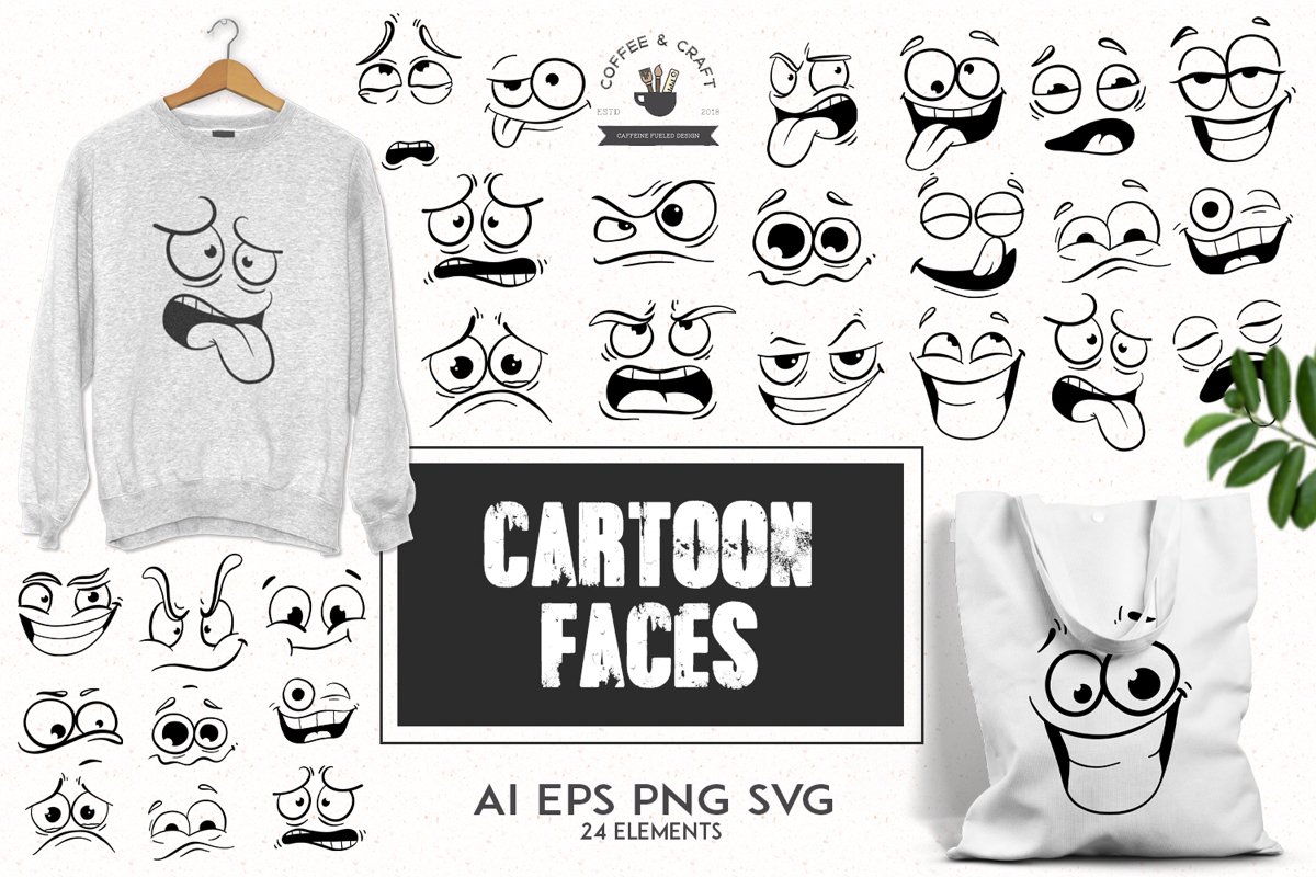 Cartoon faces example image 1