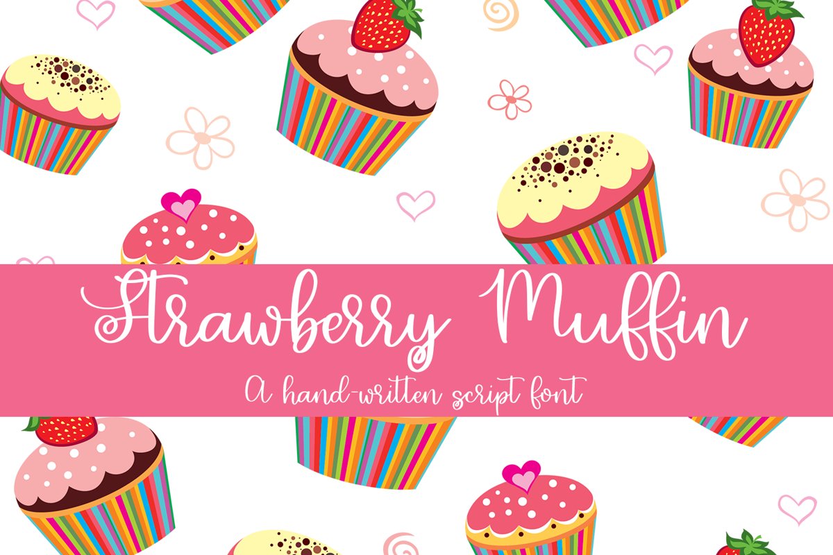 Strawberry Muffin - A Hand-Written Script Font example image 1
