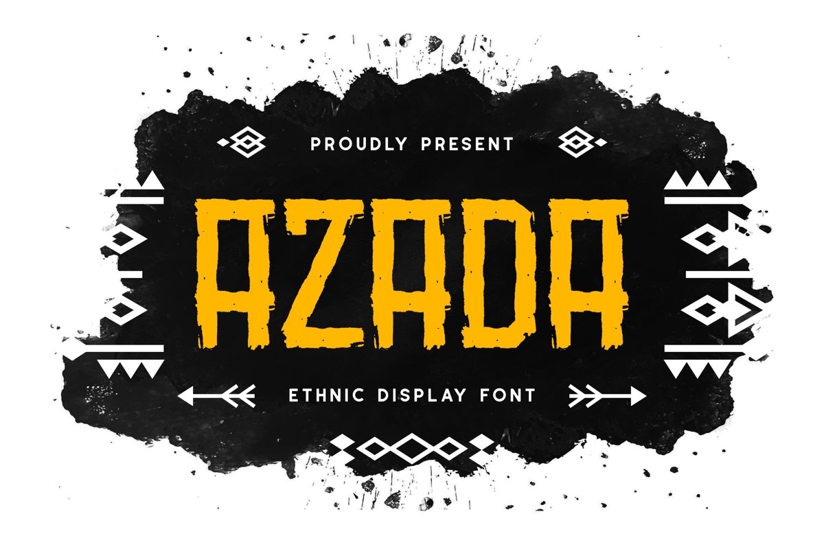Azada Display Brush Font example image 1