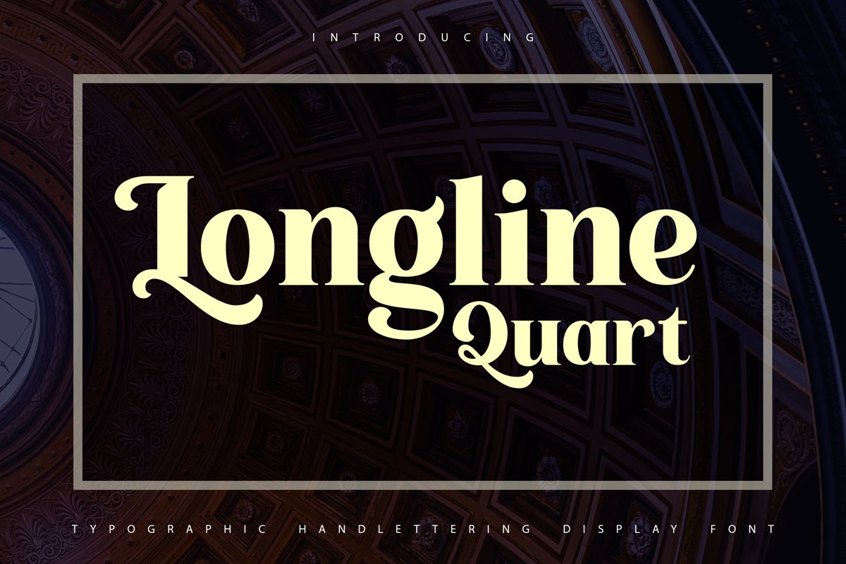 Longline Quart | Typhographic Handlettering Display Font example image 1