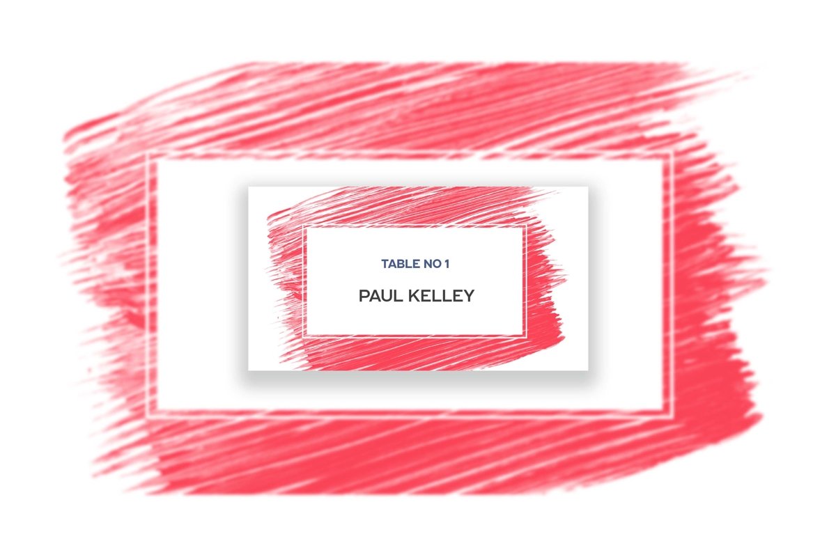 Acrylic Brush Strokes Template Background example image 1
