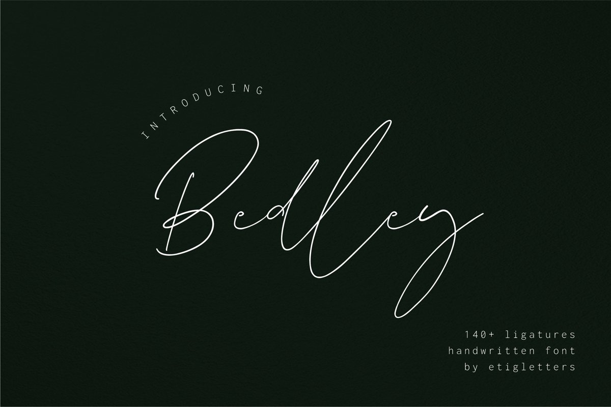 Bedley // Handwritten Font example image 1