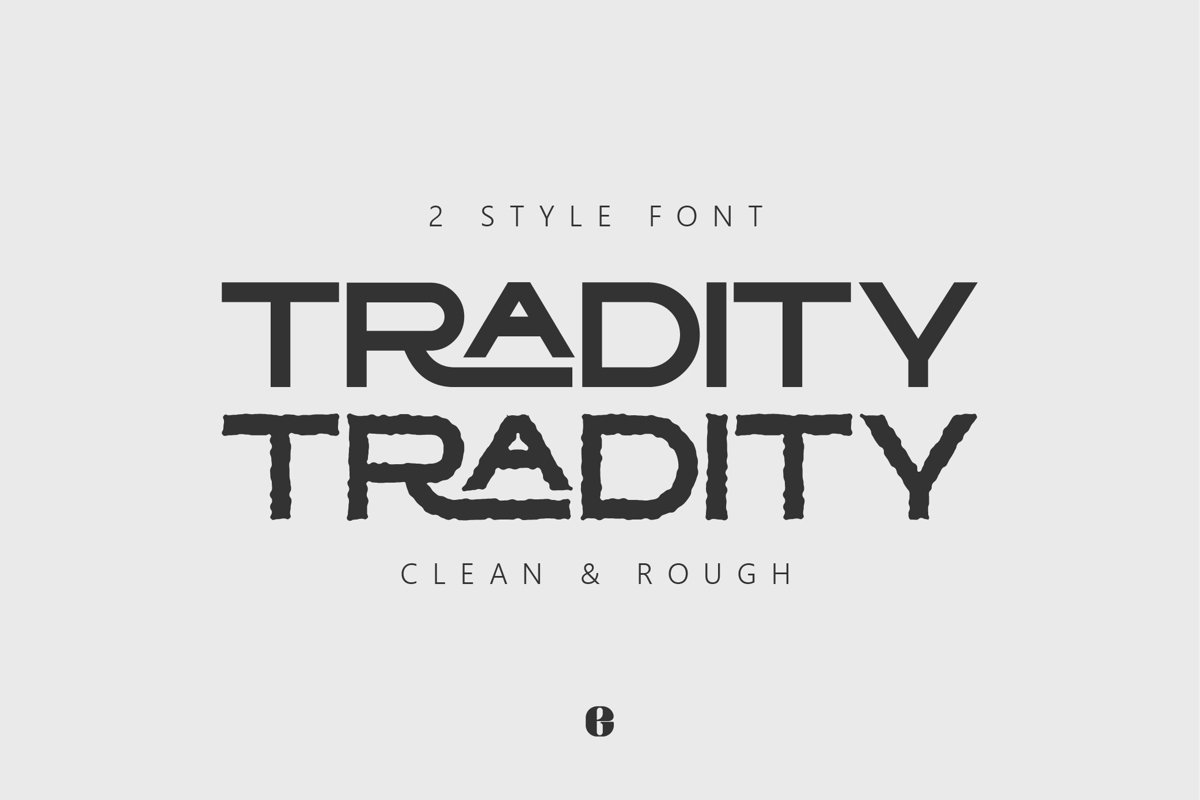 TRADITY | Dual Style Capital Font example image 1