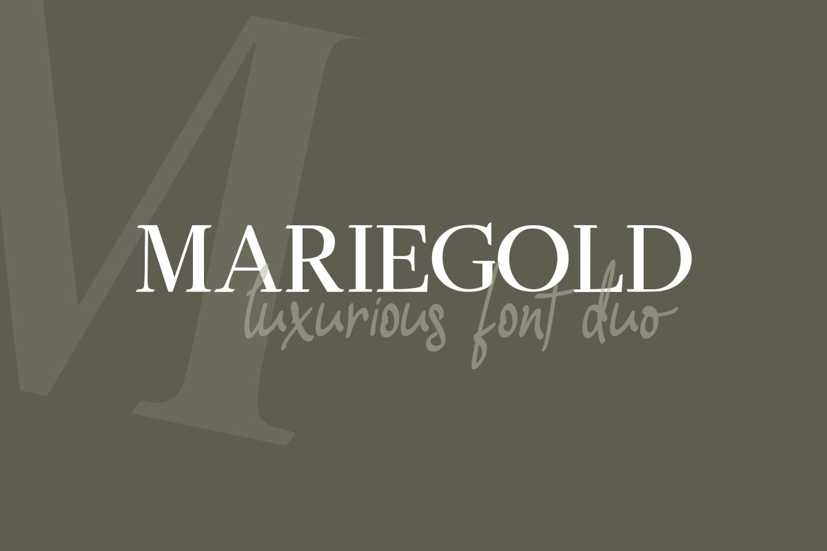 Mariegold Luxury Font Duo example image 1