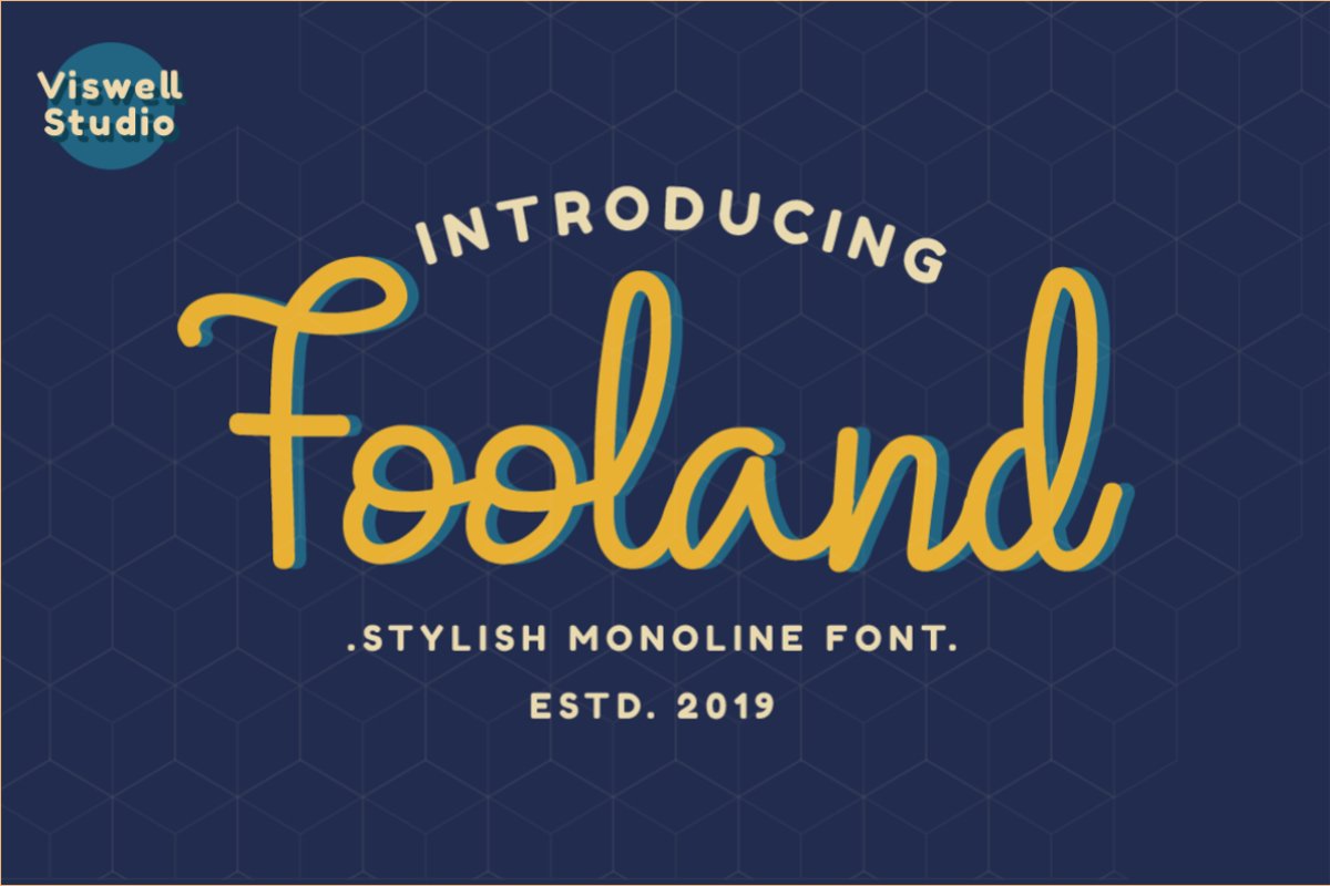 Fooland - Monoline Script Font example image 1