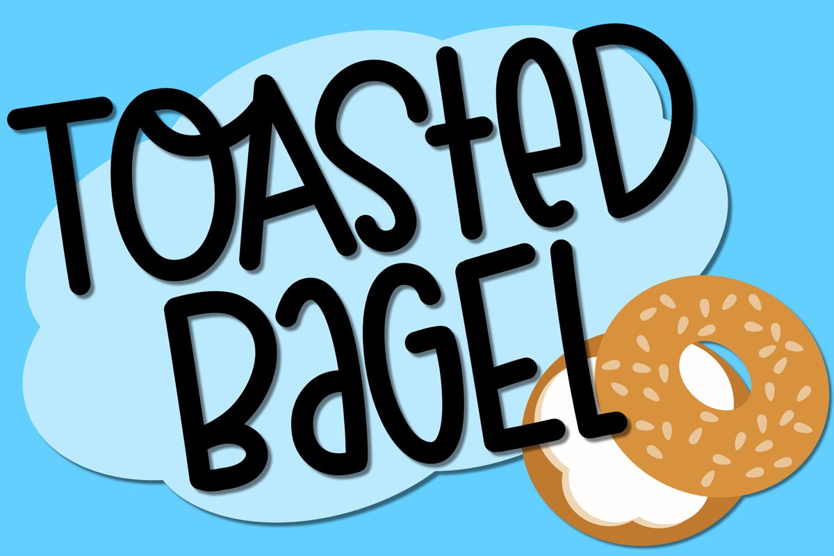 Toasted Bagel - A Fun Font example image 1