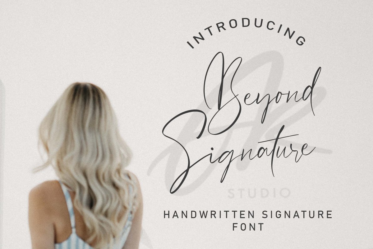 Beyond Signature Font example image 1