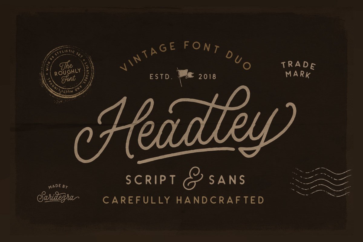 Headley - Vintage Font Duo example image 1